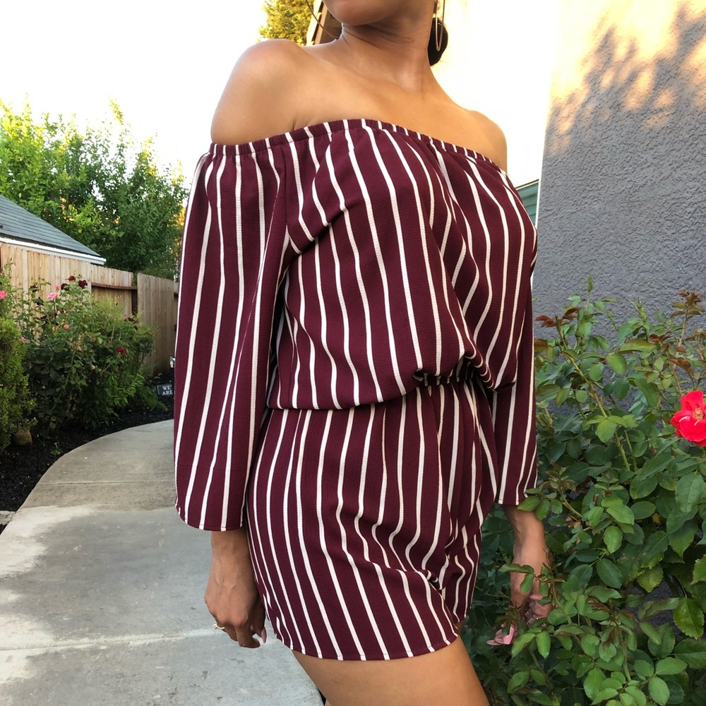 Striped romper wore ONCE